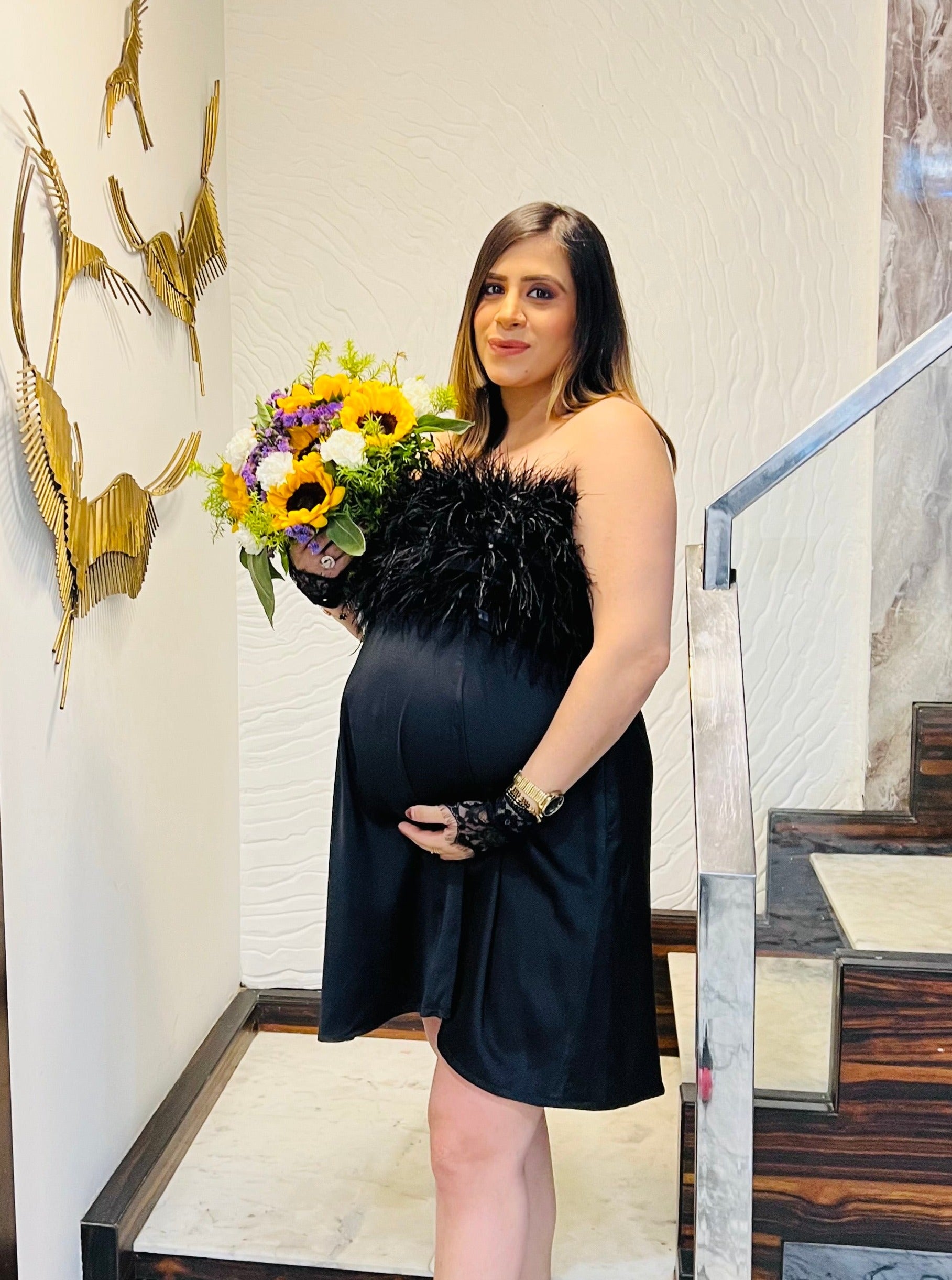 Black Birthday Fur Dress Lakhina Couture Black Birthday Fur Dress Lakhina Couture