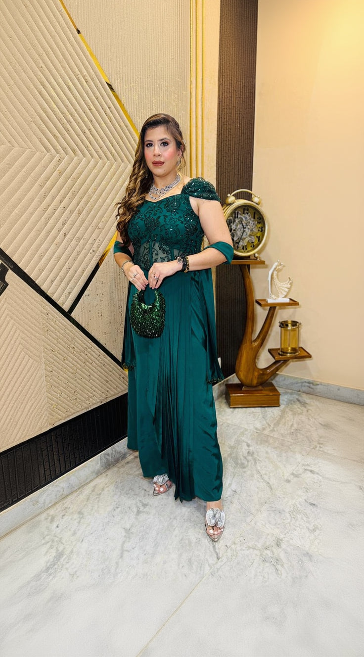Belvedere Cocktail Drape | Party Wear | Lakhina Couture