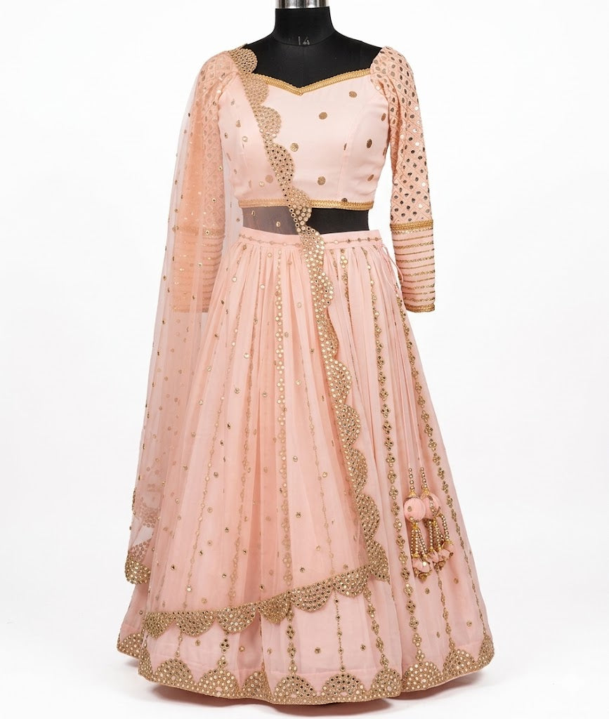 Peach Stunning Lehenga
