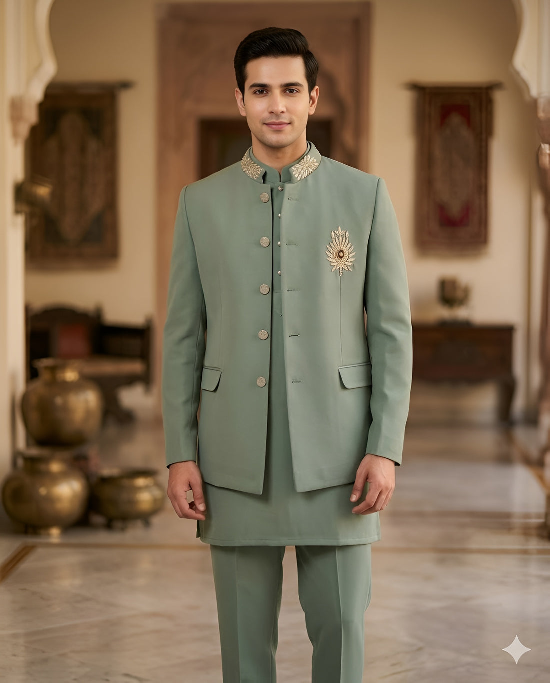 Pista Green Kurta Set