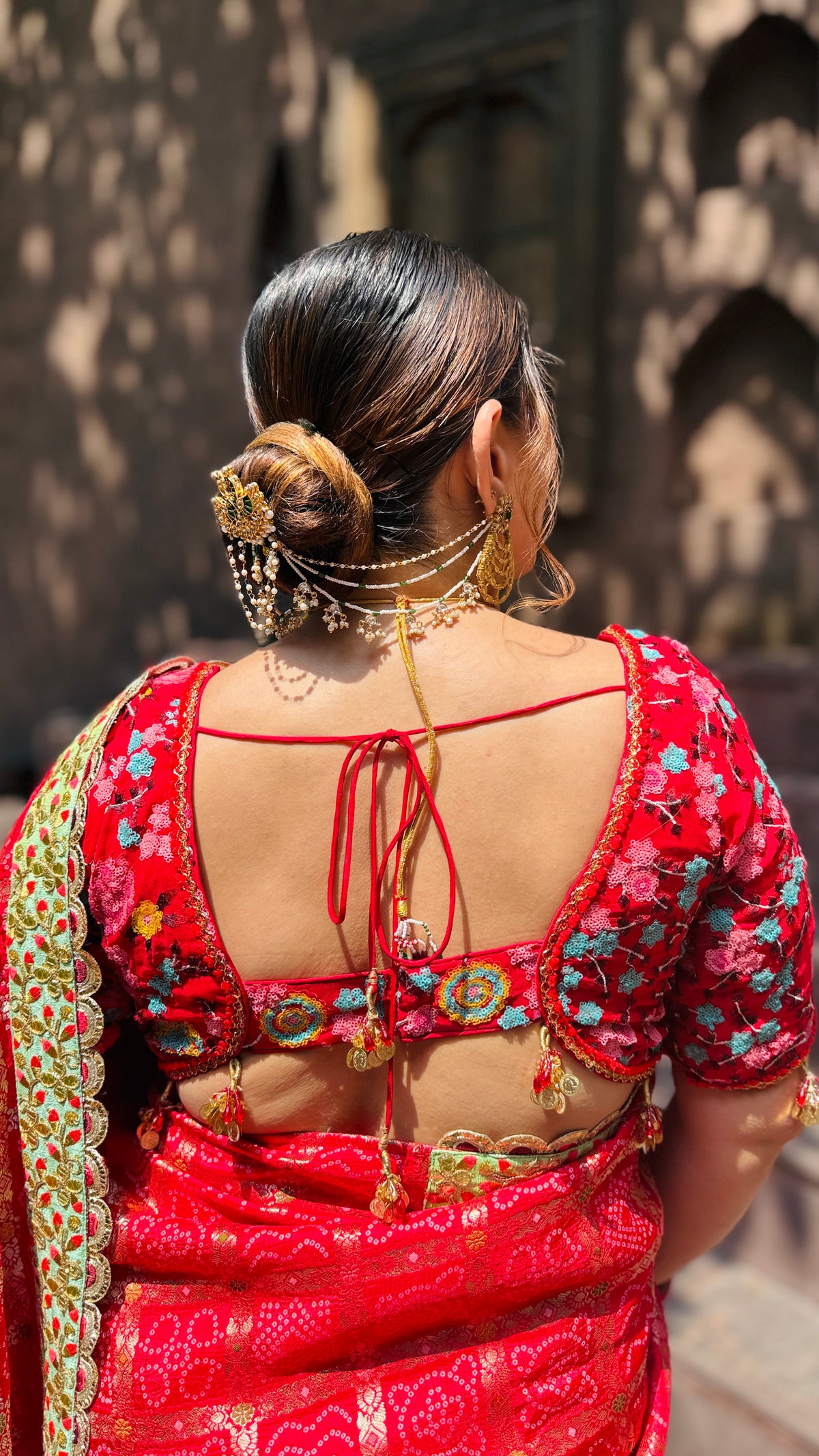 Red Gharchola Saree