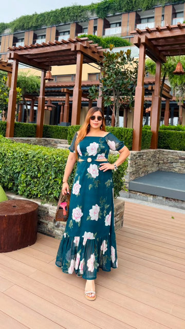 Peacock in Rishikesh Maxi