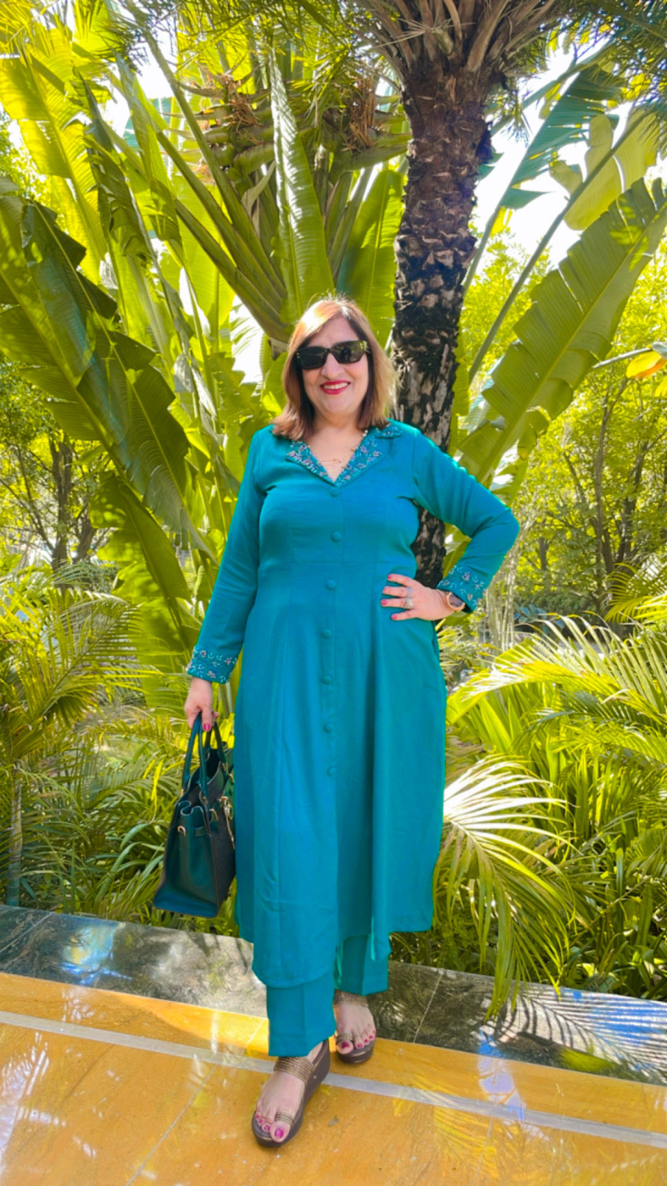 Teal Green Breakfast Co-Ord