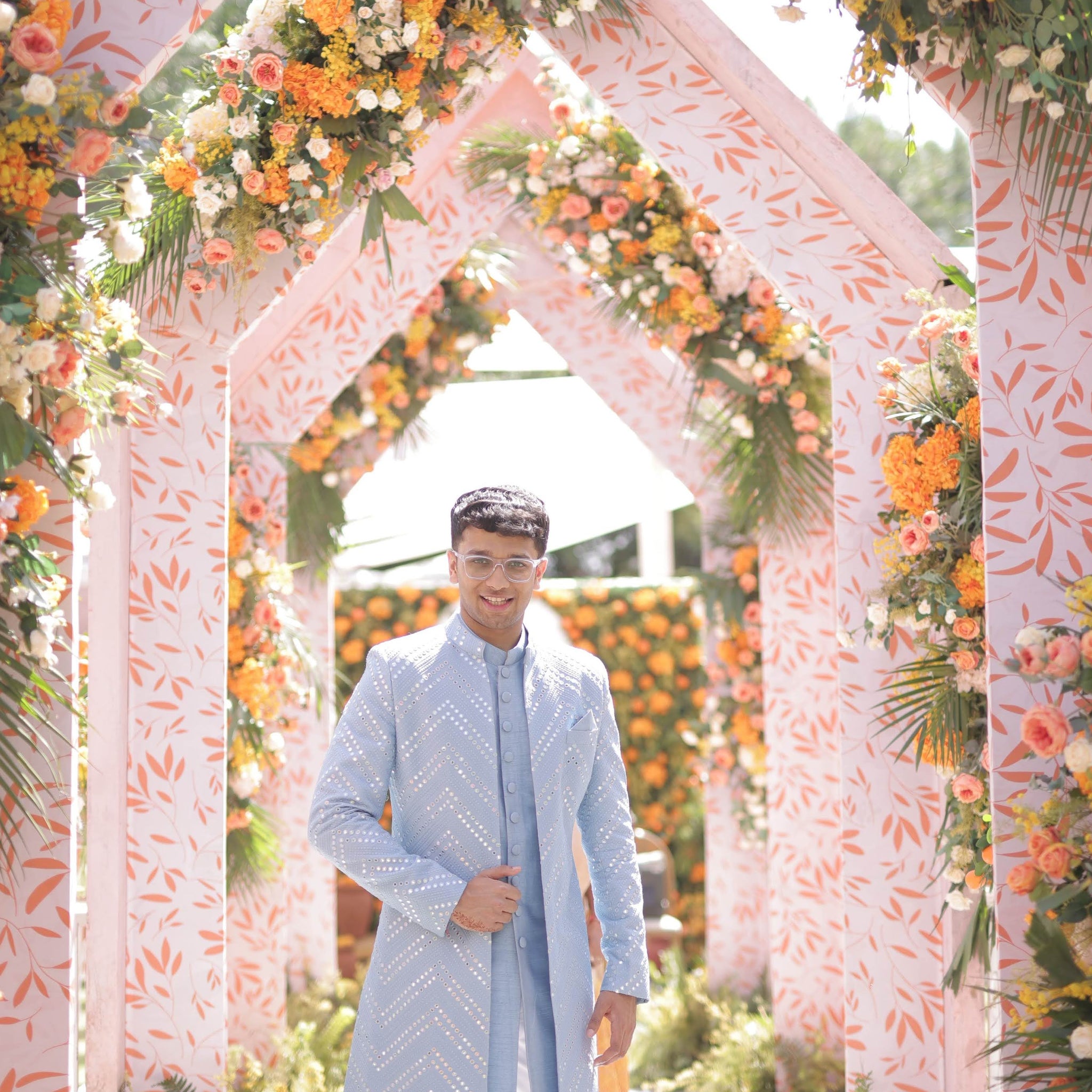 Mirror in Sky Indo Western