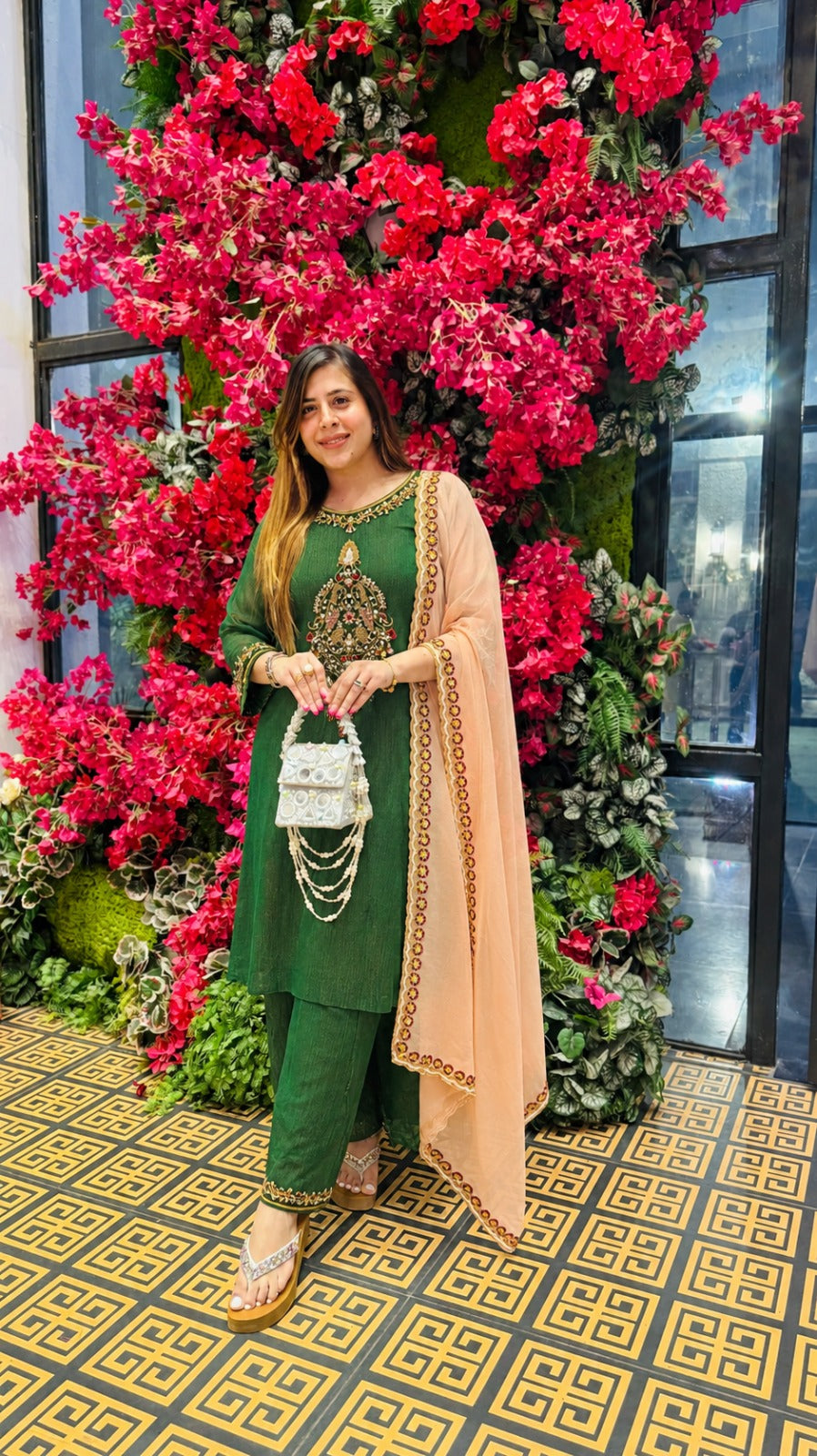 Emerald Heirloom Embroidered Kurta Set