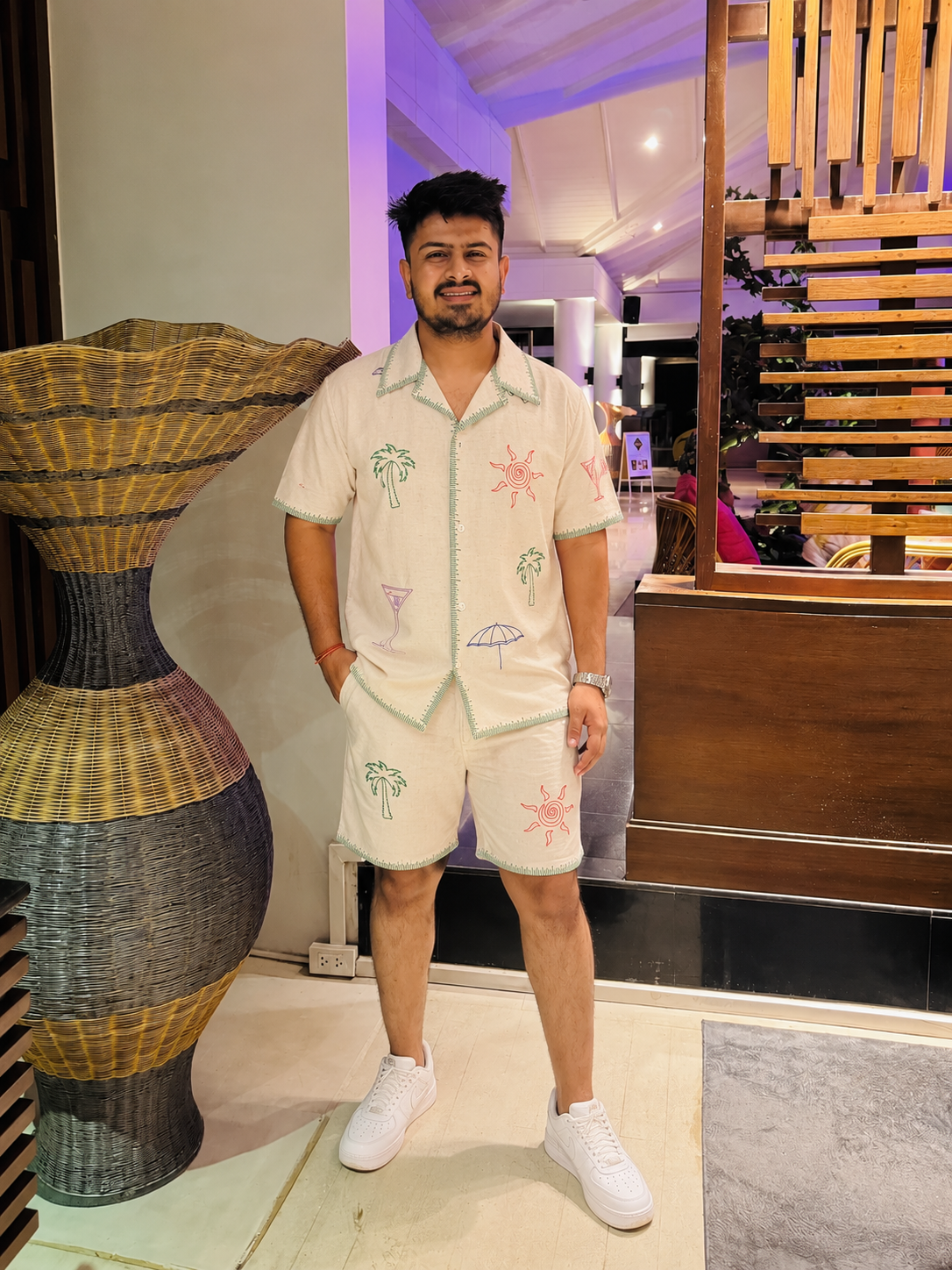 Coastal Sketch Ivory Co-Ord Set