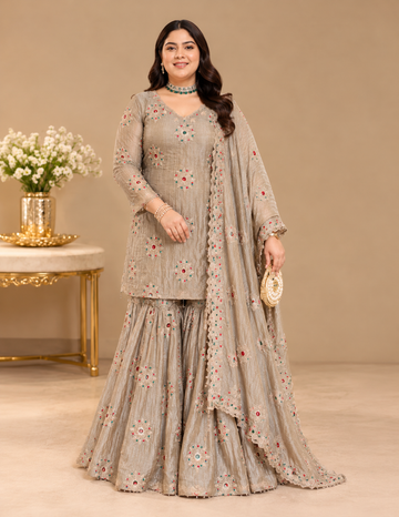 Moonlit Mosaic Taupe Garara Suit