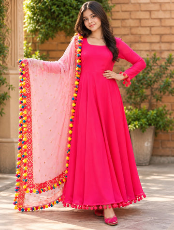 Gulabi Jashn Hot Pink Anarkali