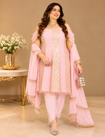 Blush Prism Pink Party Suit