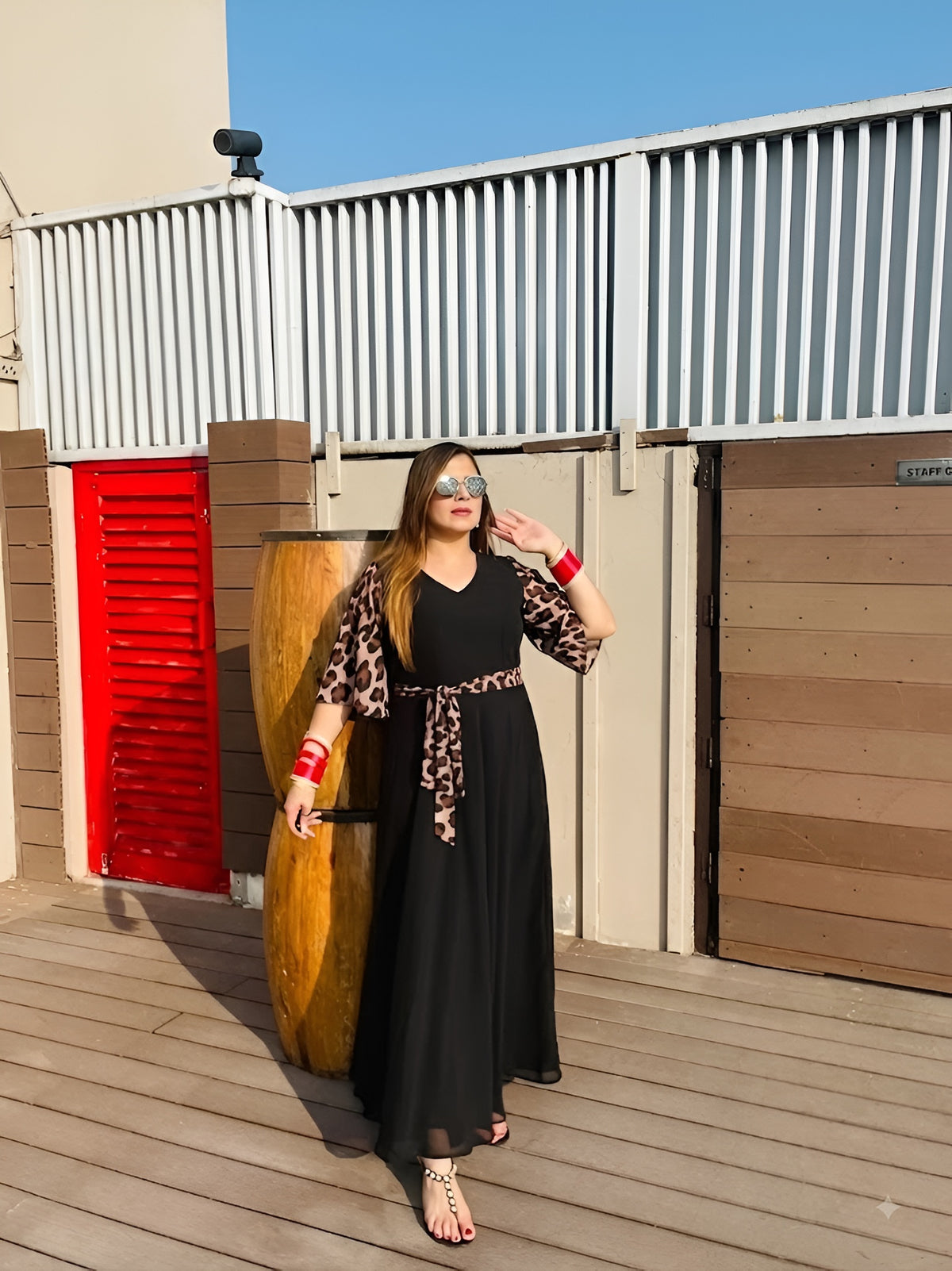 Ludhiana Black Cheetah Maxi