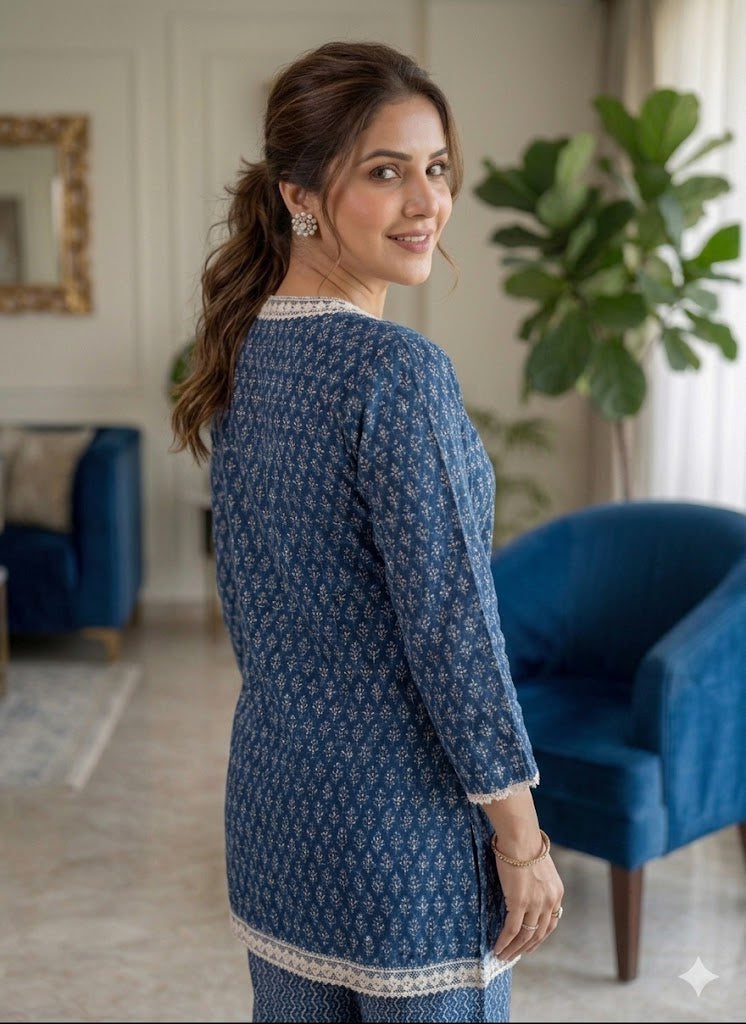 Blue Batik Co-Ord