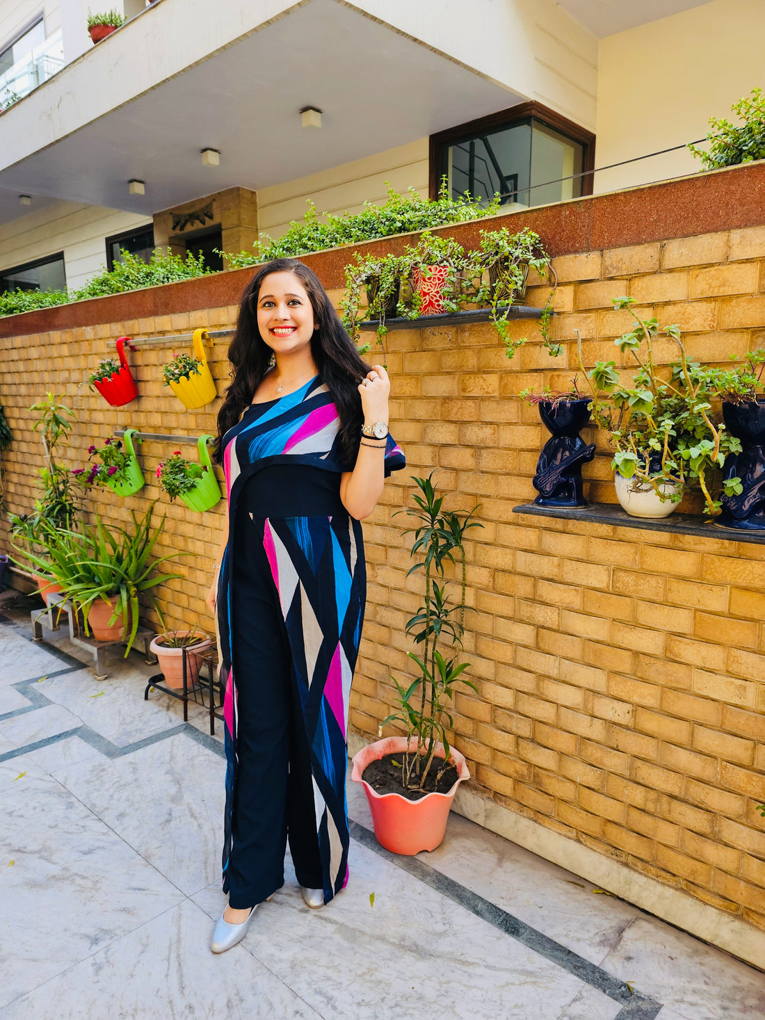 Geometric Play Jumpsuit