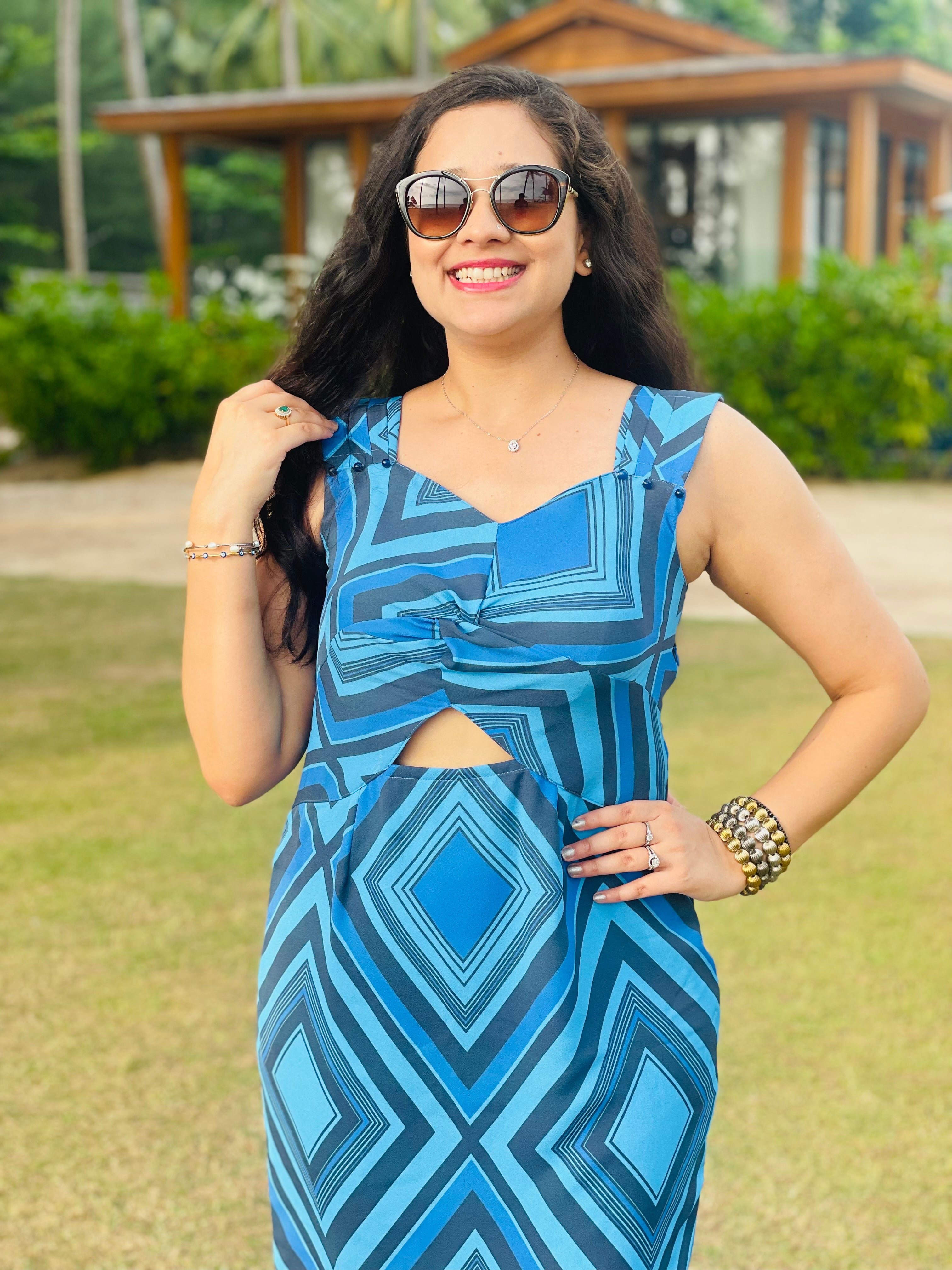 Blue Geometrical Love