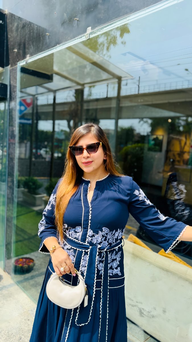 Beijing Blue Midi Dress