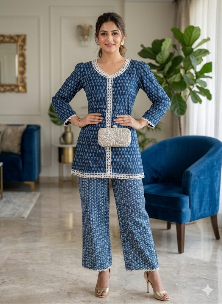 Blue Batik Co-Ord