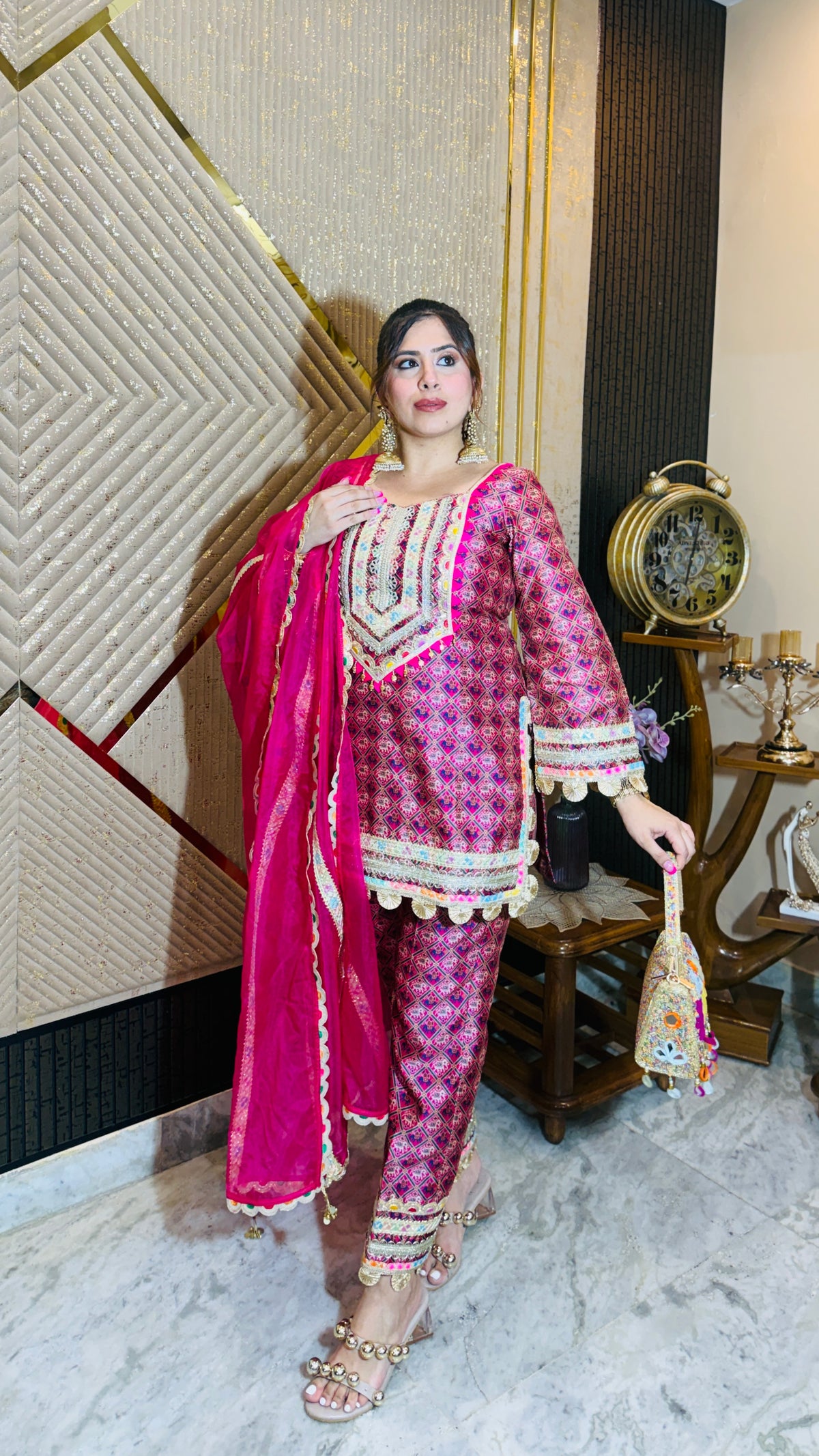Pink Elephant Festive Suit