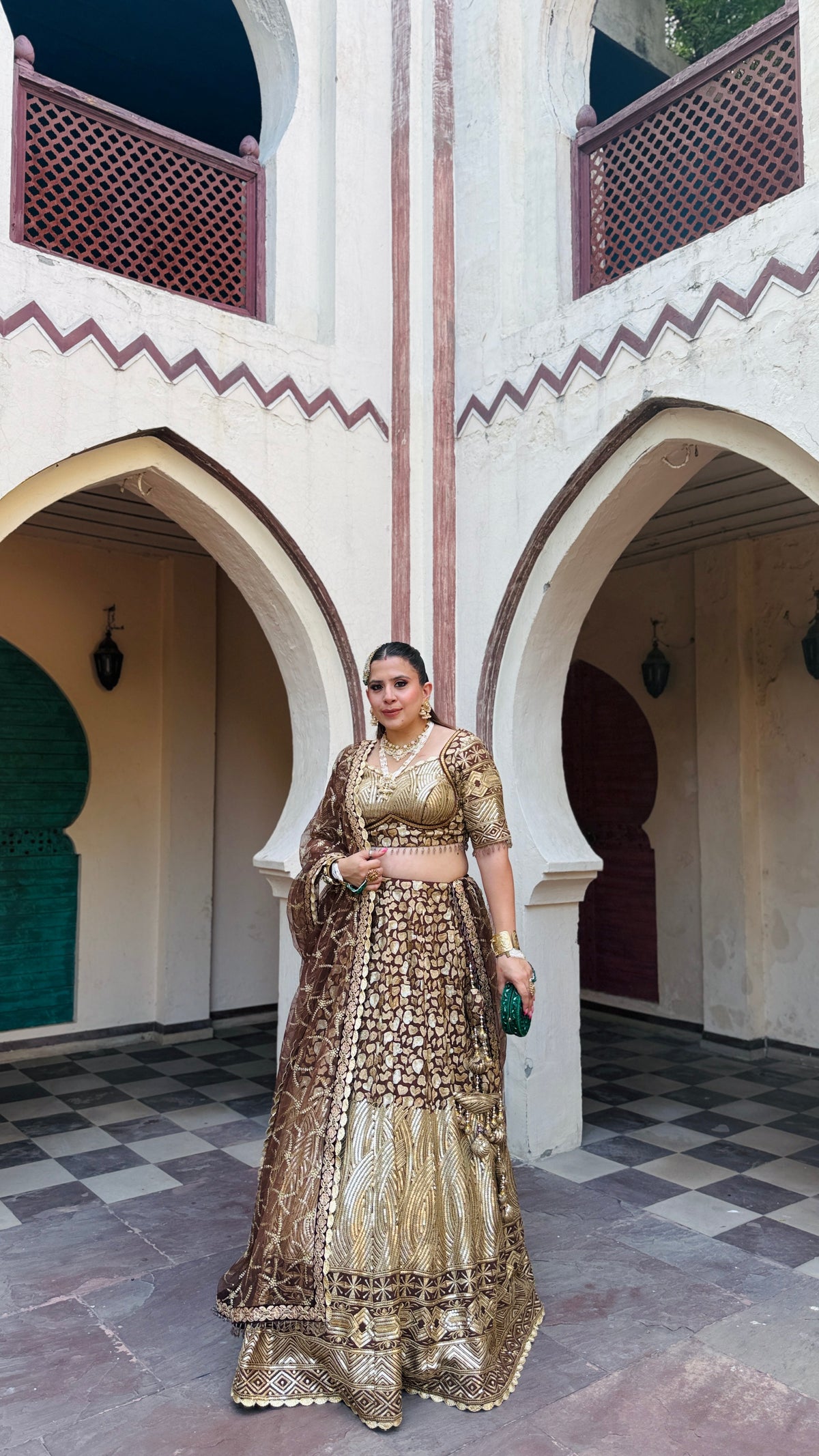 Brown Rang Lehenga