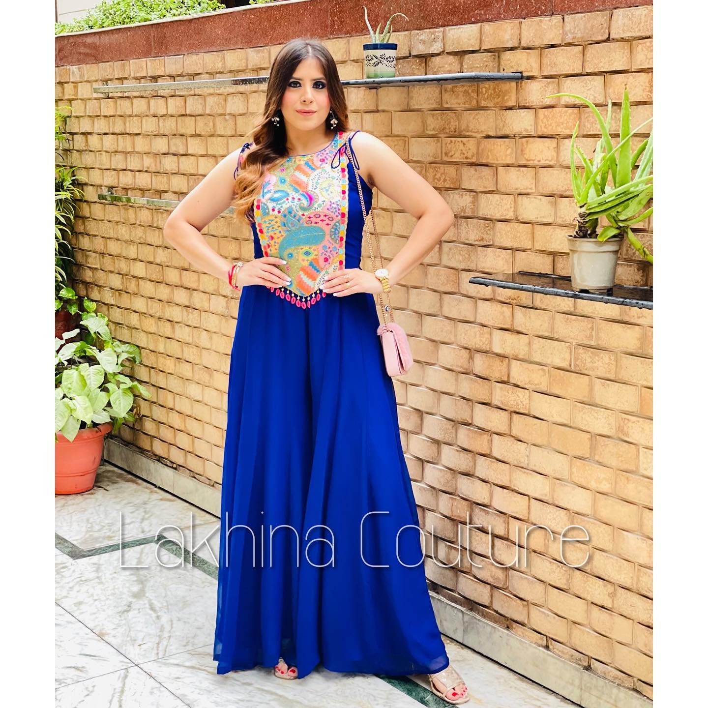 Royal Blue Ethnic Jumpsuit