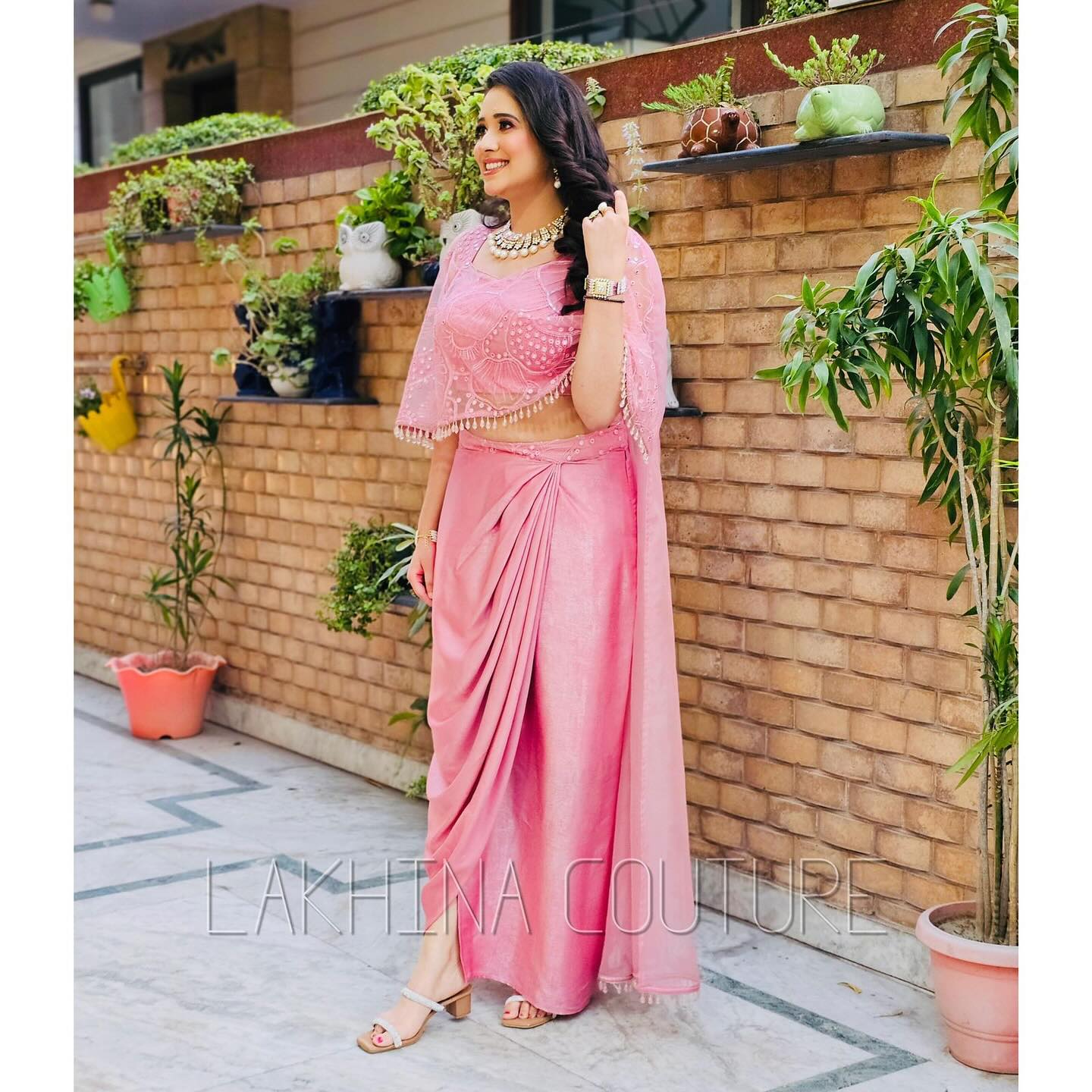 Pink Drape Skirt Duo
