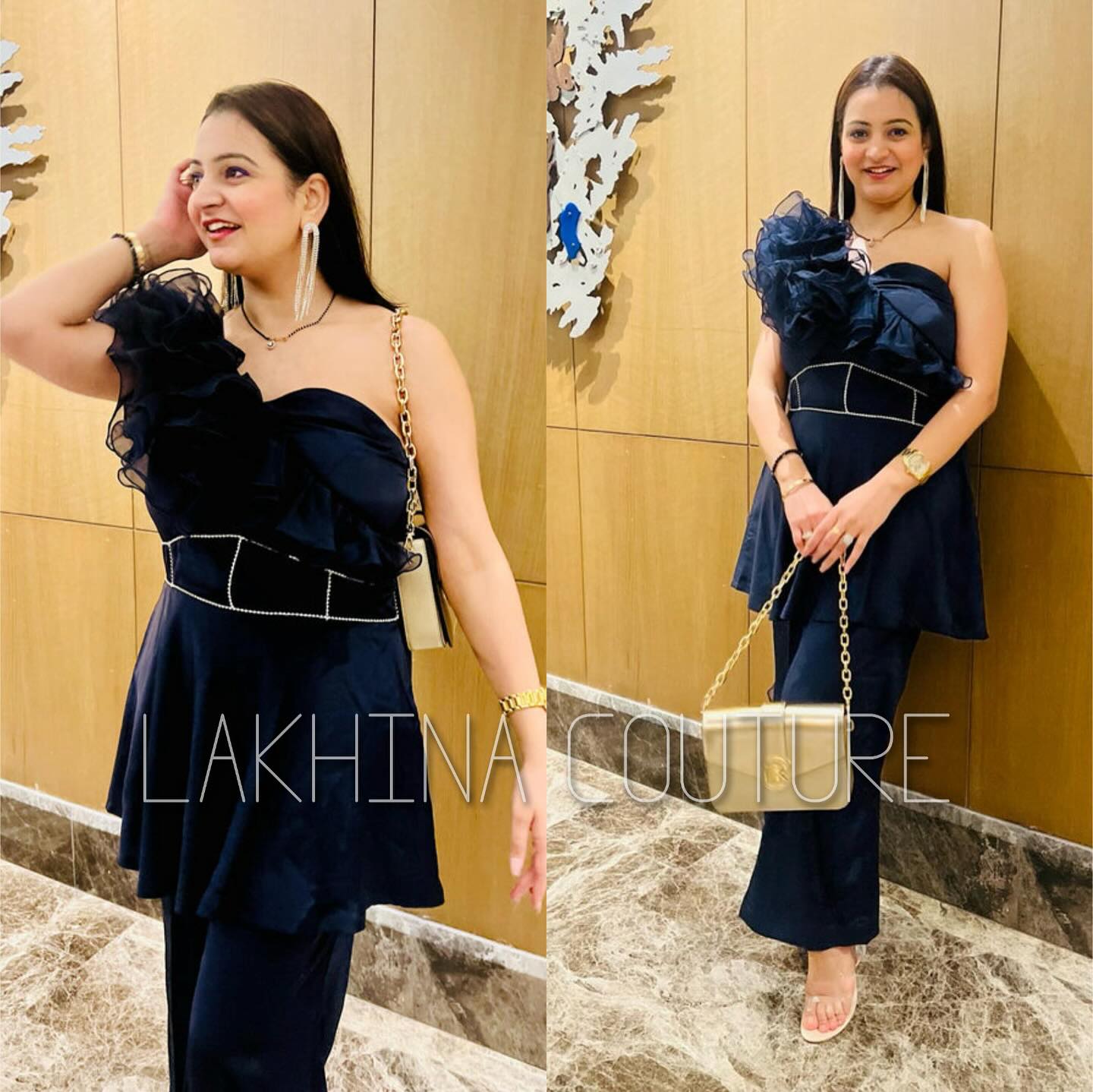 Vironikaâ€™s Ruffled Blue Co-ord