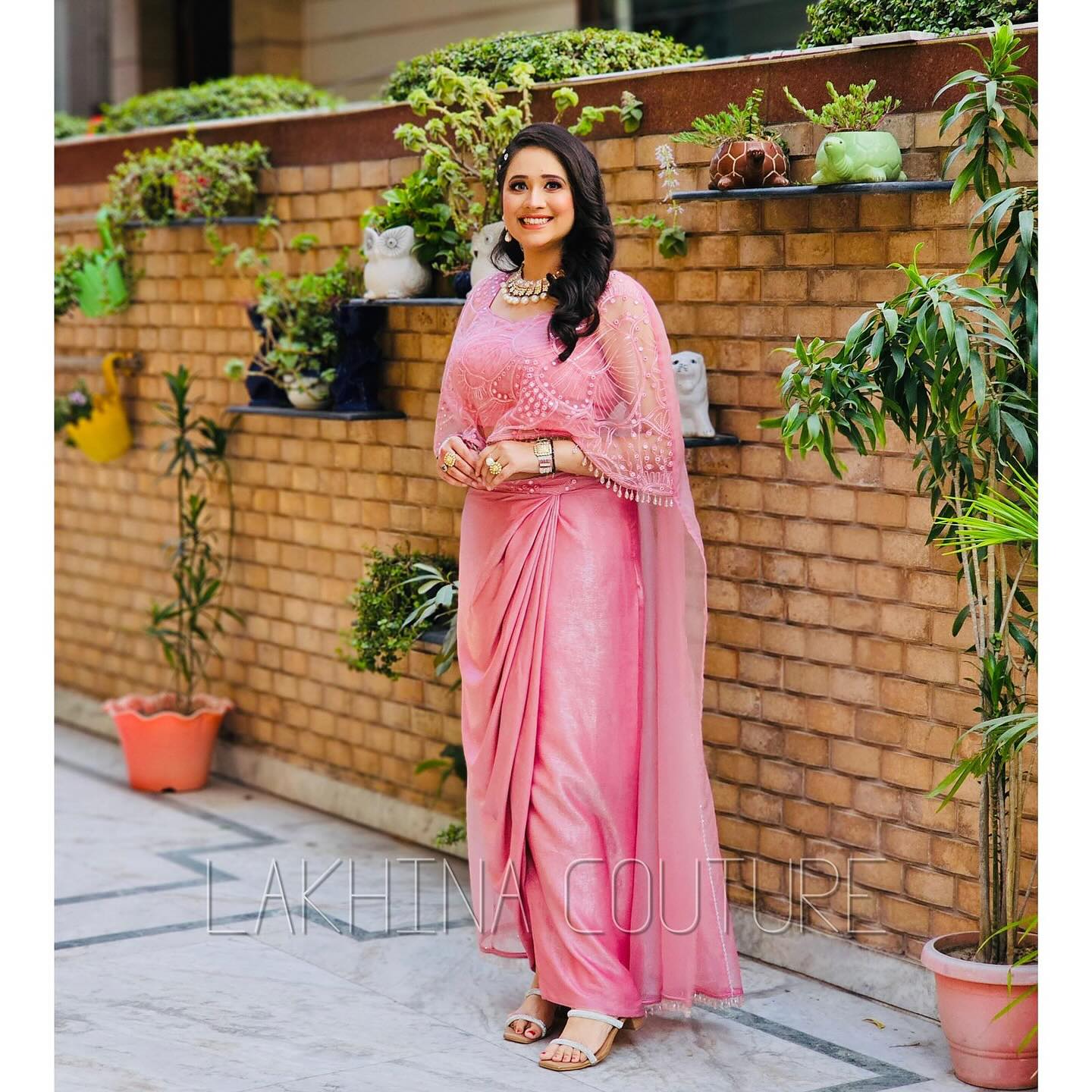 Pink Drape Skirt Duo