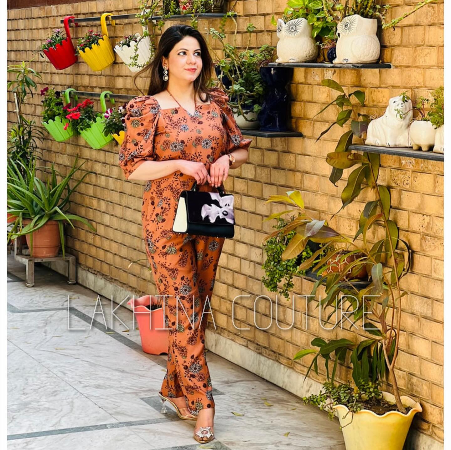 Cute Peach Jumpsuit