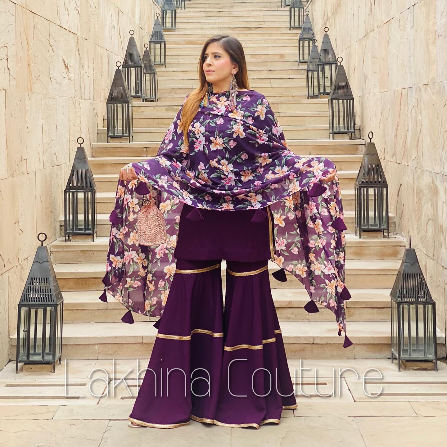 Purple Garara Suit