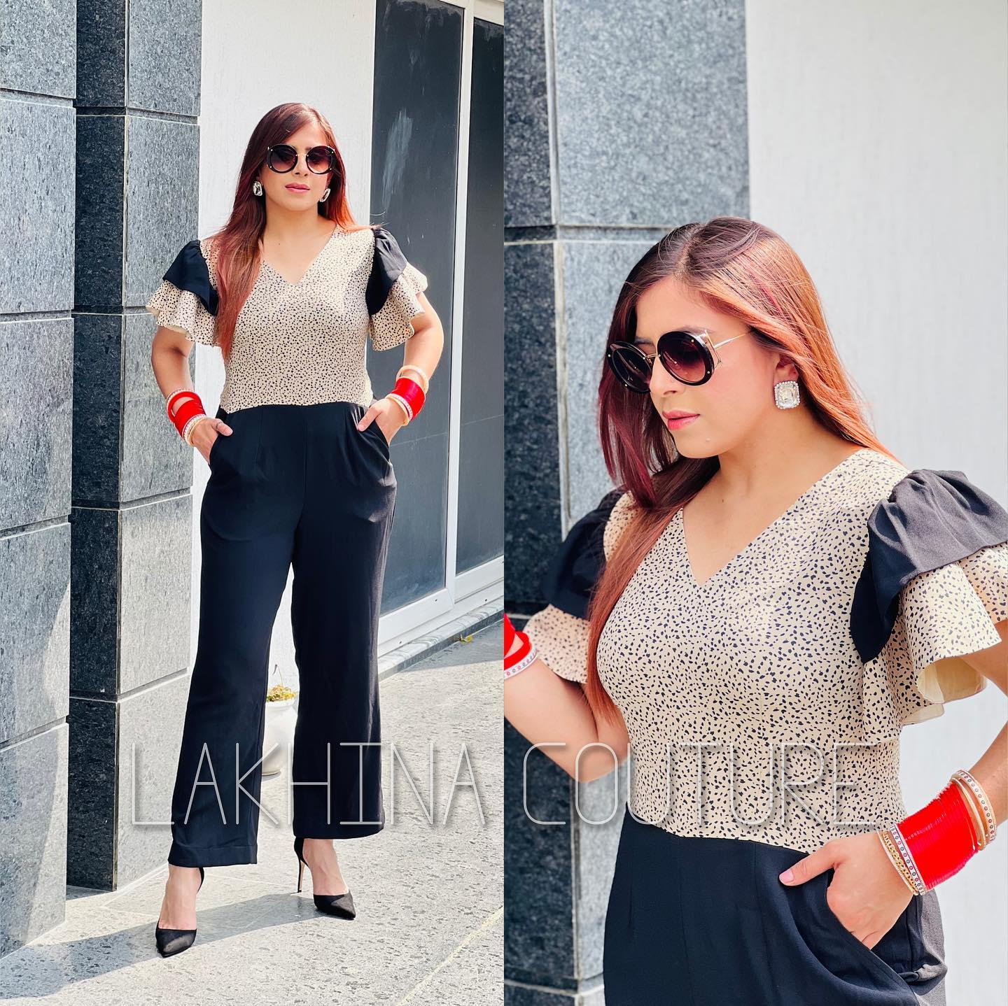 Half & Half Jumpsuit