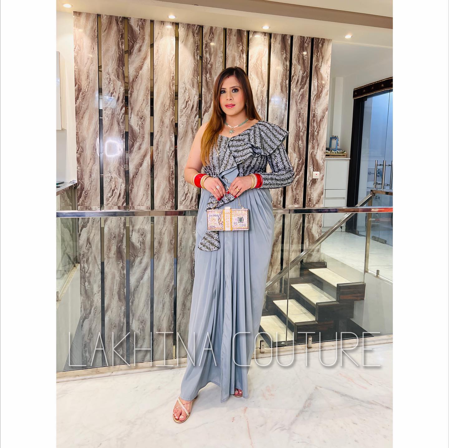 Grey Cocktail Drape