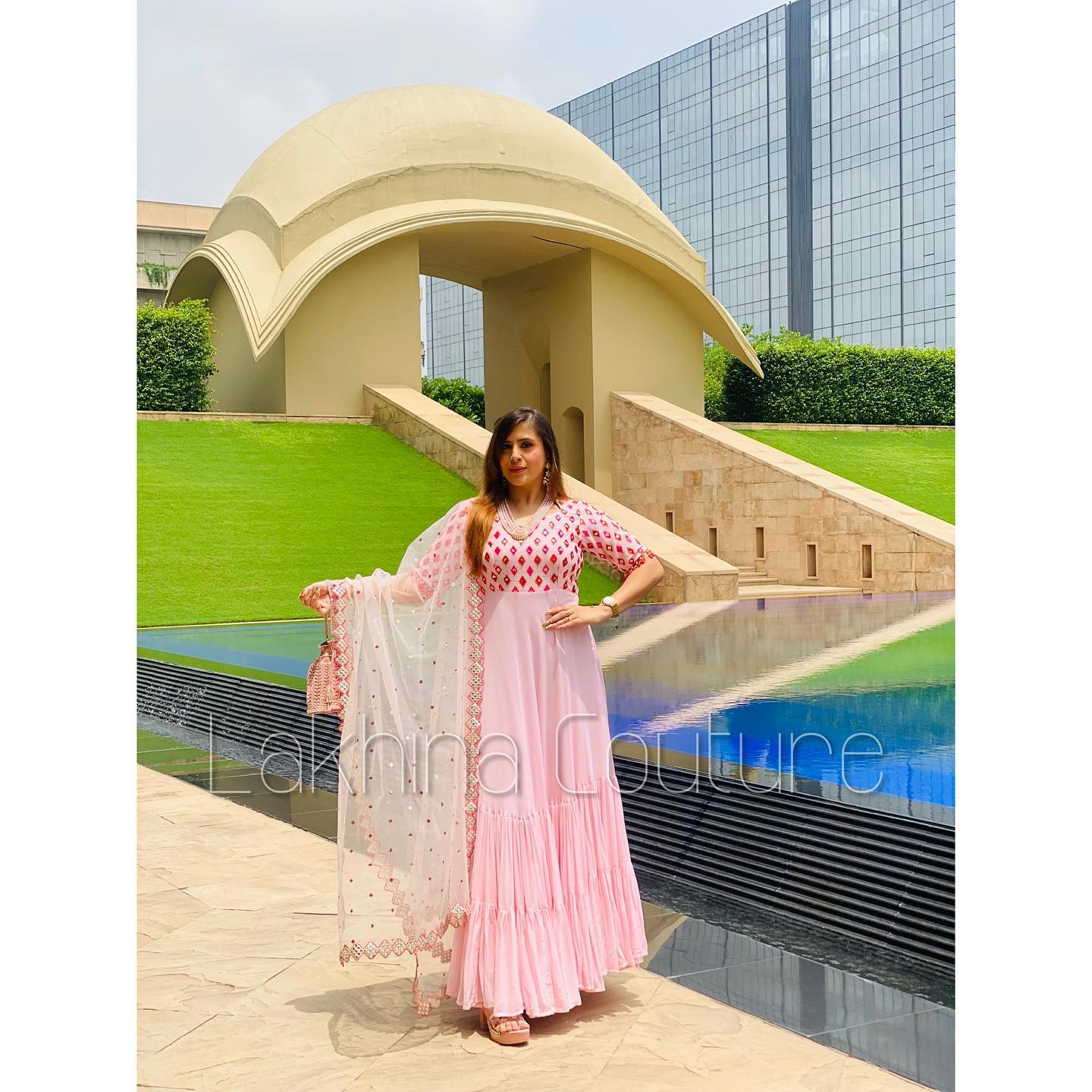 Baby Pink Stunning Anarkali