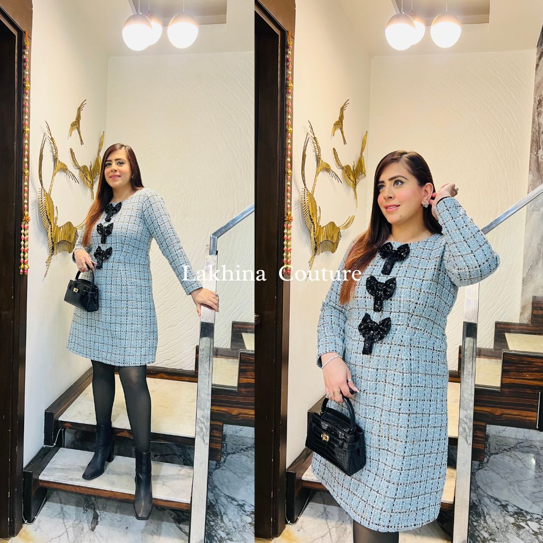 Bow Beauty Tweed Dress