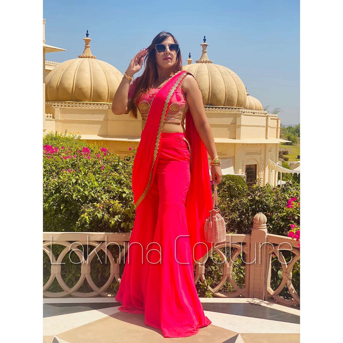 Carrot Garara Saree