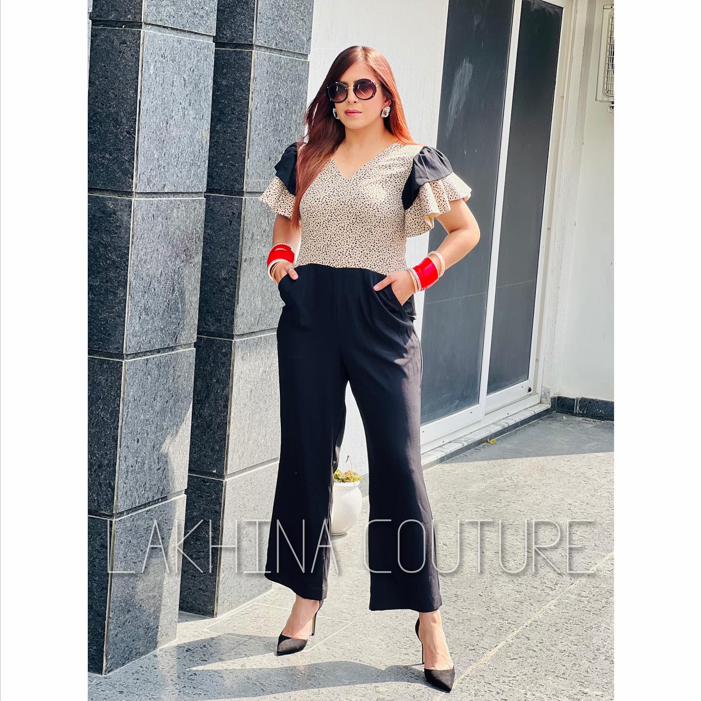 Half & Half Jumpsuit
