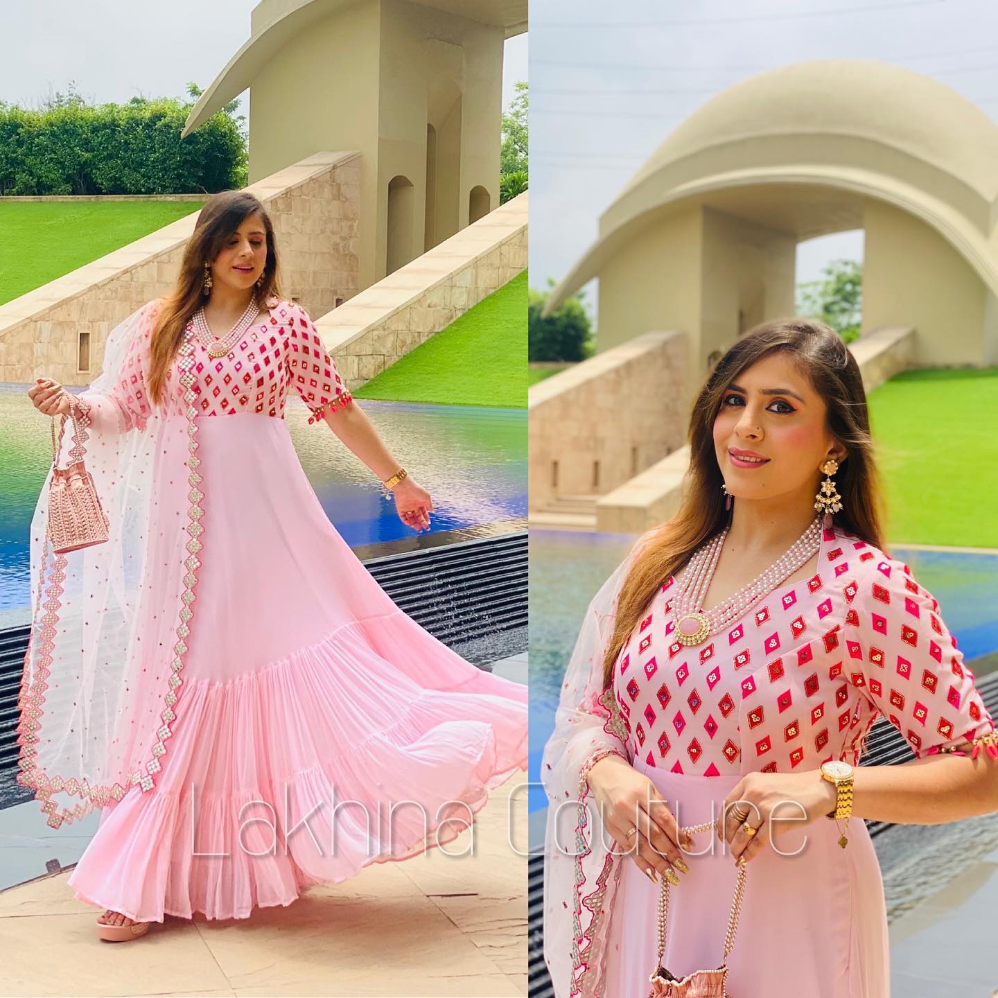 Baby Pink Stunning Anarkali