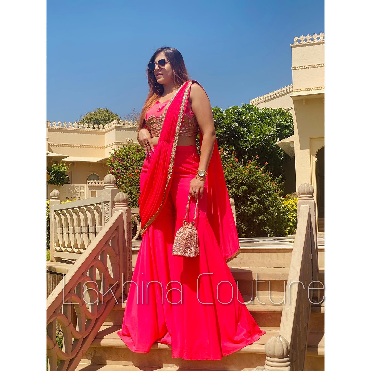 Carrot Garara Saree