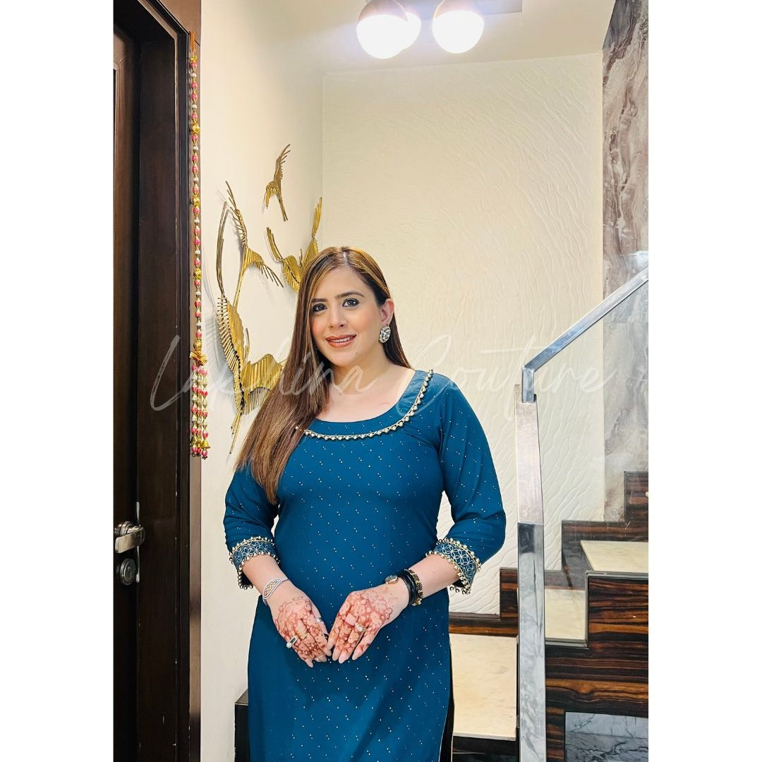 Peacock Jaipuri Cotton Kurti