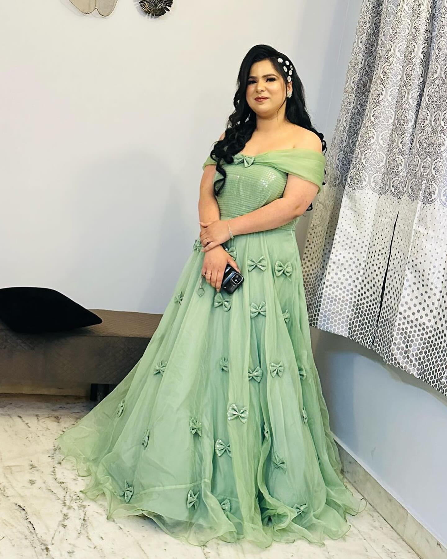 Sage Green MaternityÂ Gown