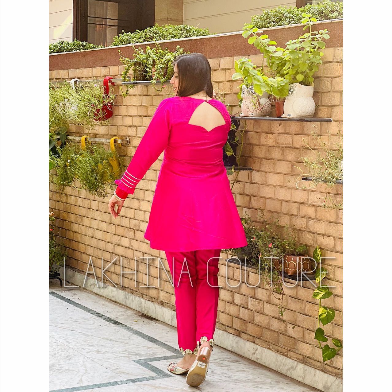 Pink Peplum Co-Ord Set