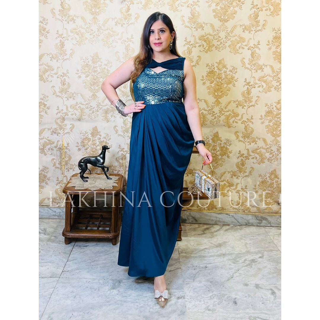 Peacock Cocktail Drape