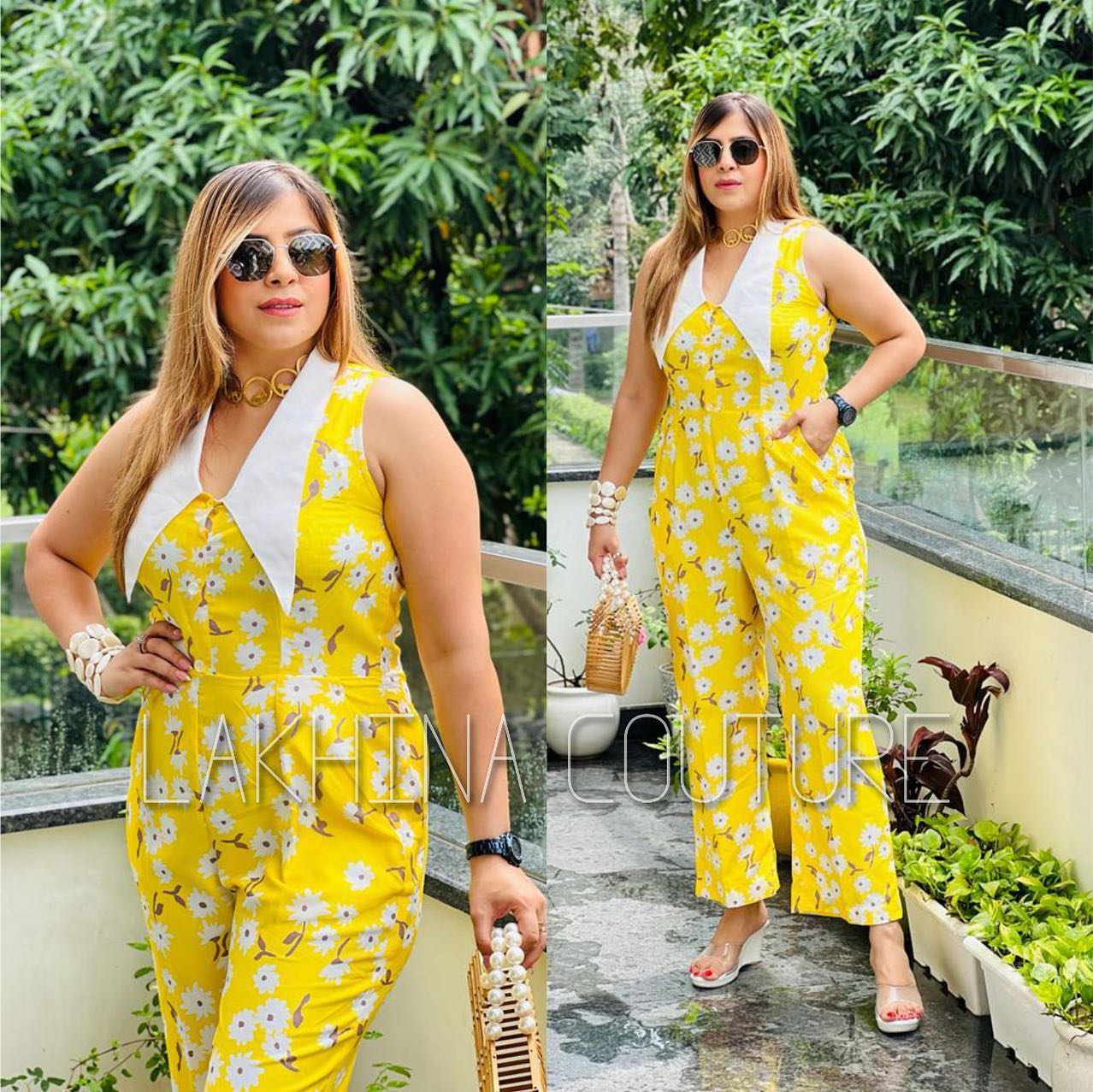 Happy High Collar Jumpsuit