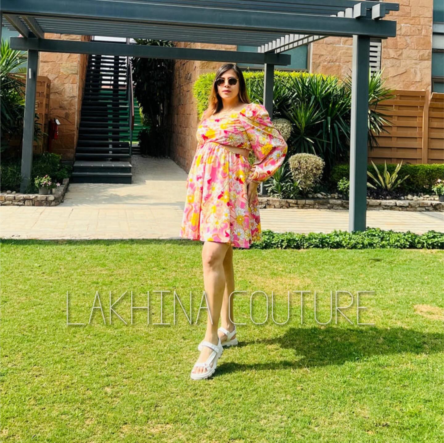 Cute Pink Cuts Dress