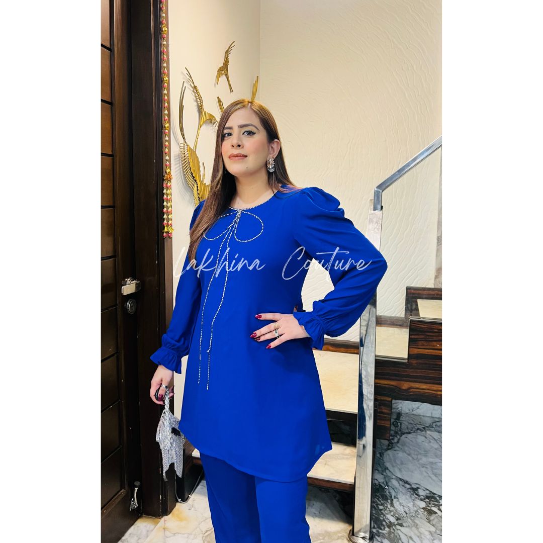 Royal Blue Bow Co-Ord