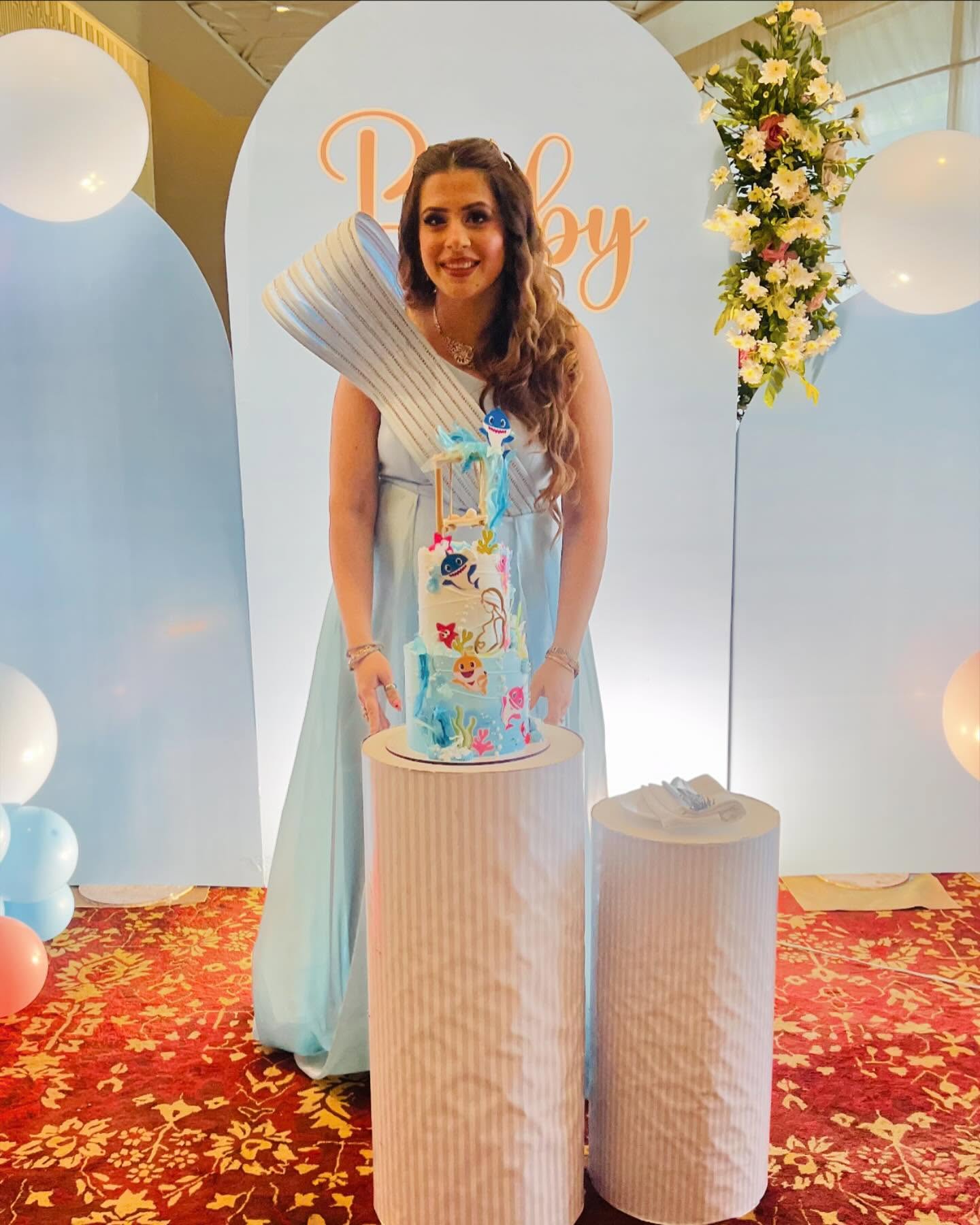 Sky Blue Power Mama Gown