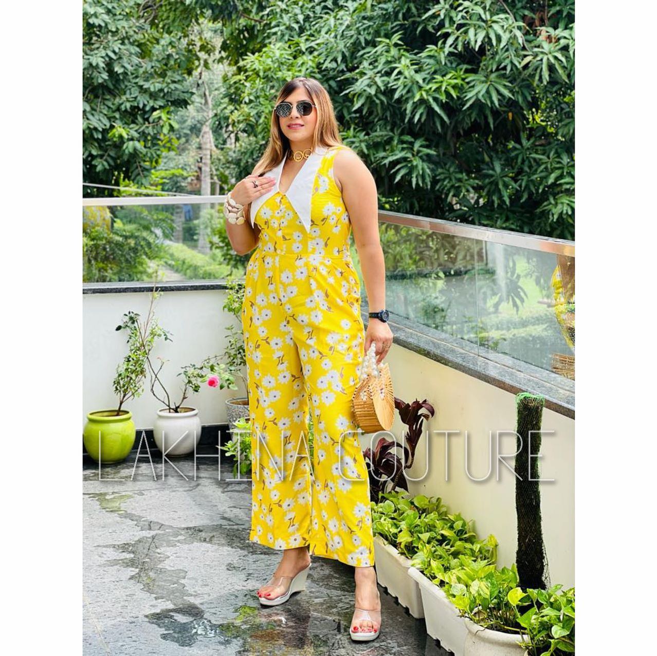 Happy High Collar Jumpsuit