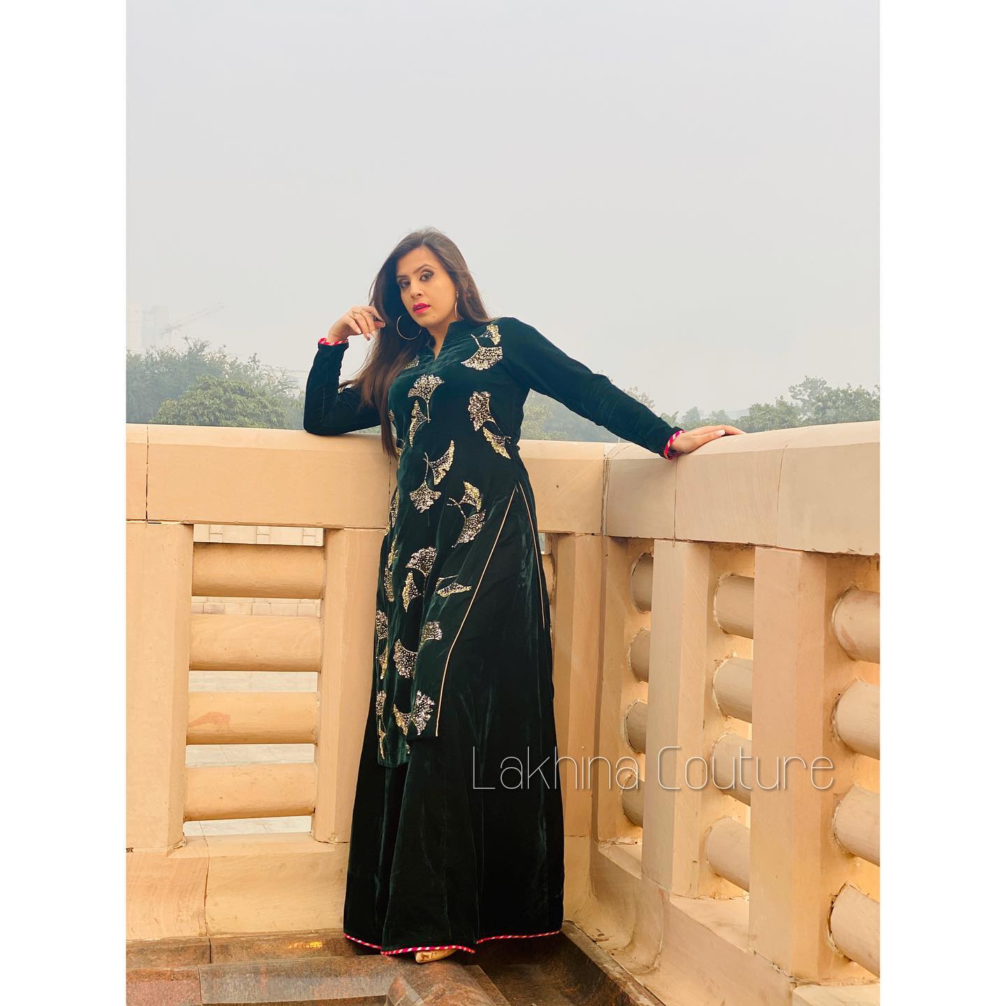 Bottle Green Velvet Suit