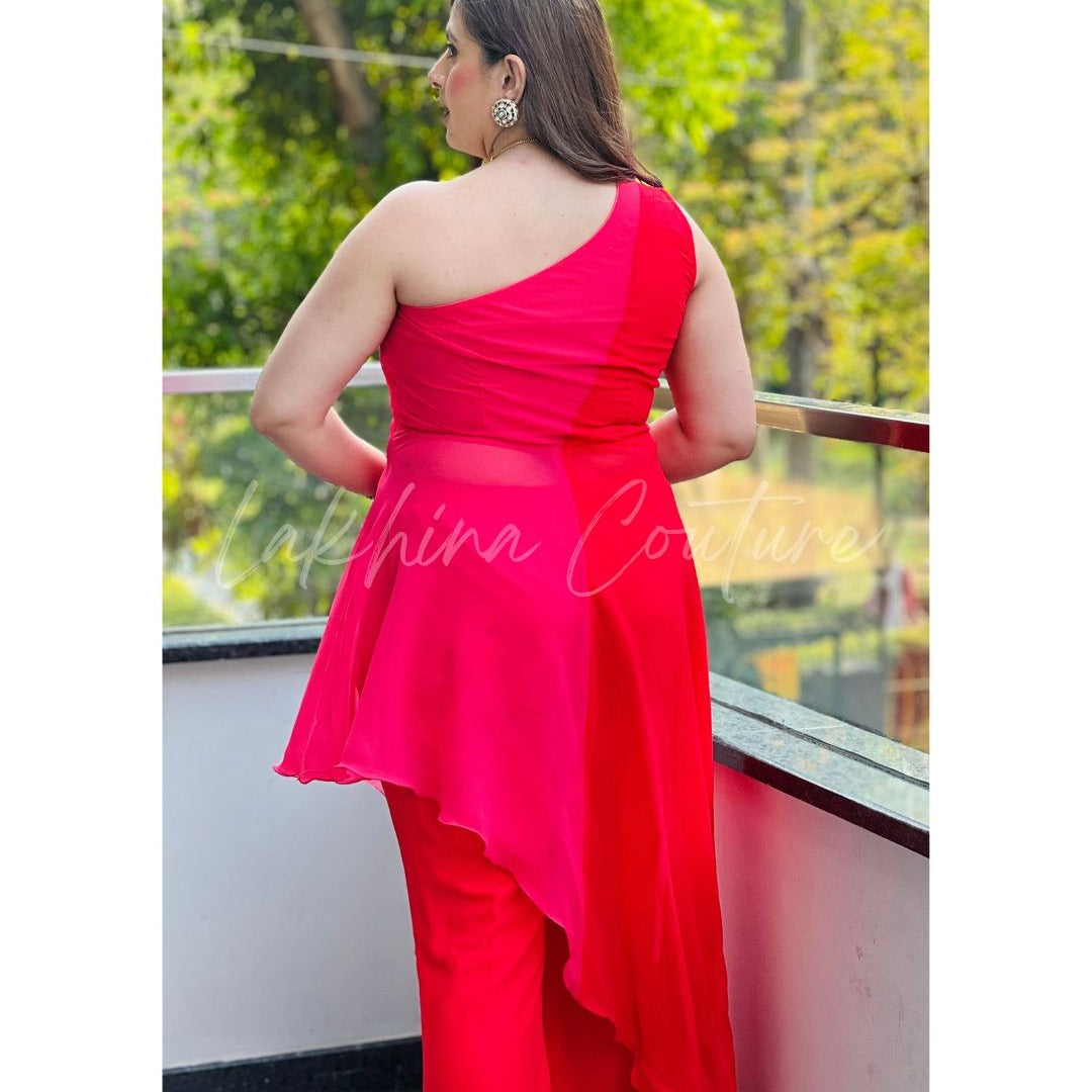 Red-Pink Affair Co-Ord