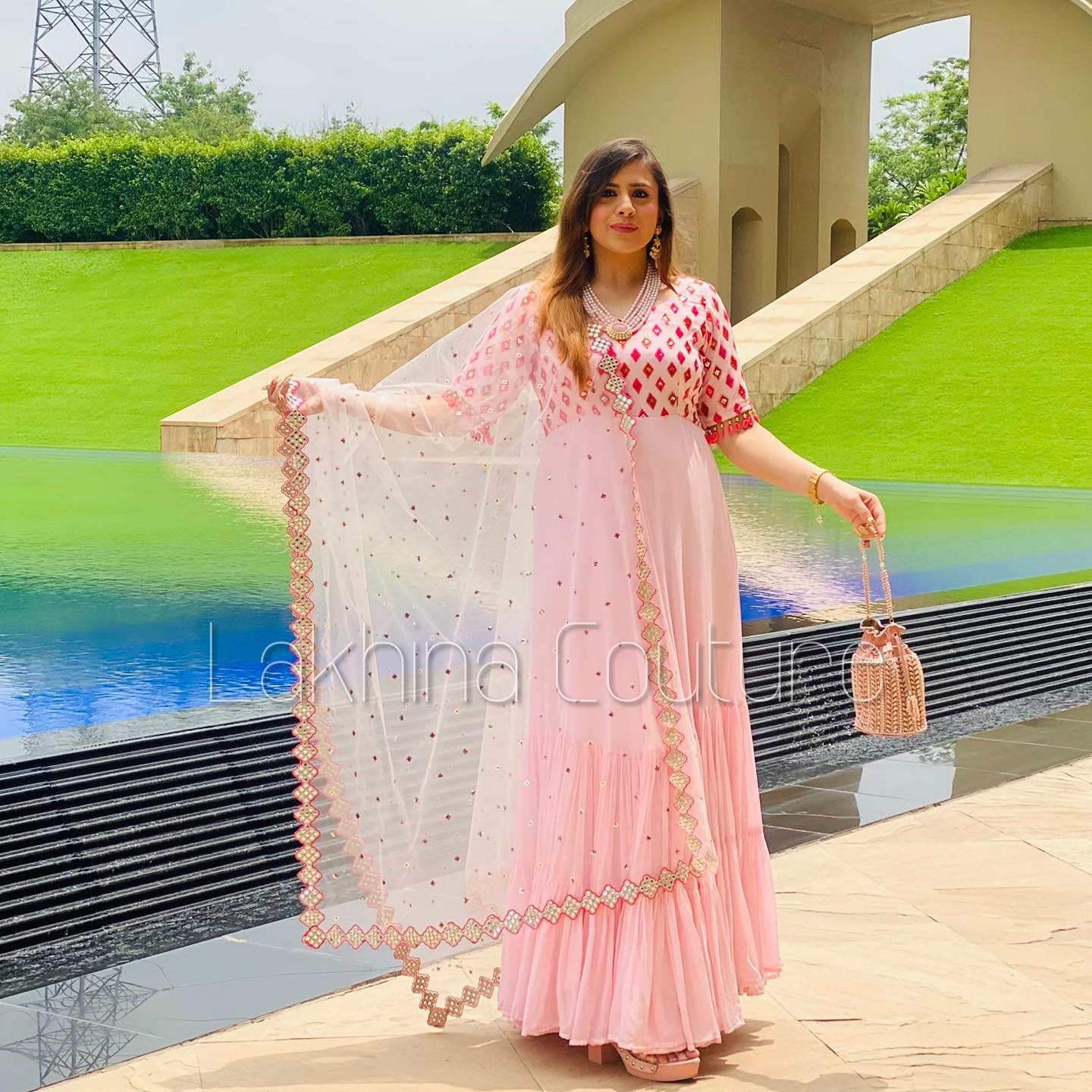 Baby Pink Stunning Anarkali