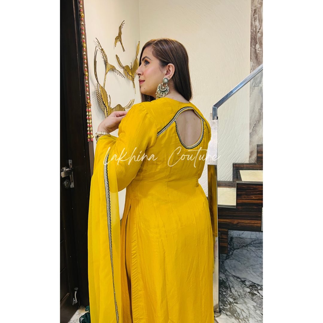 Winter Haldi Suit