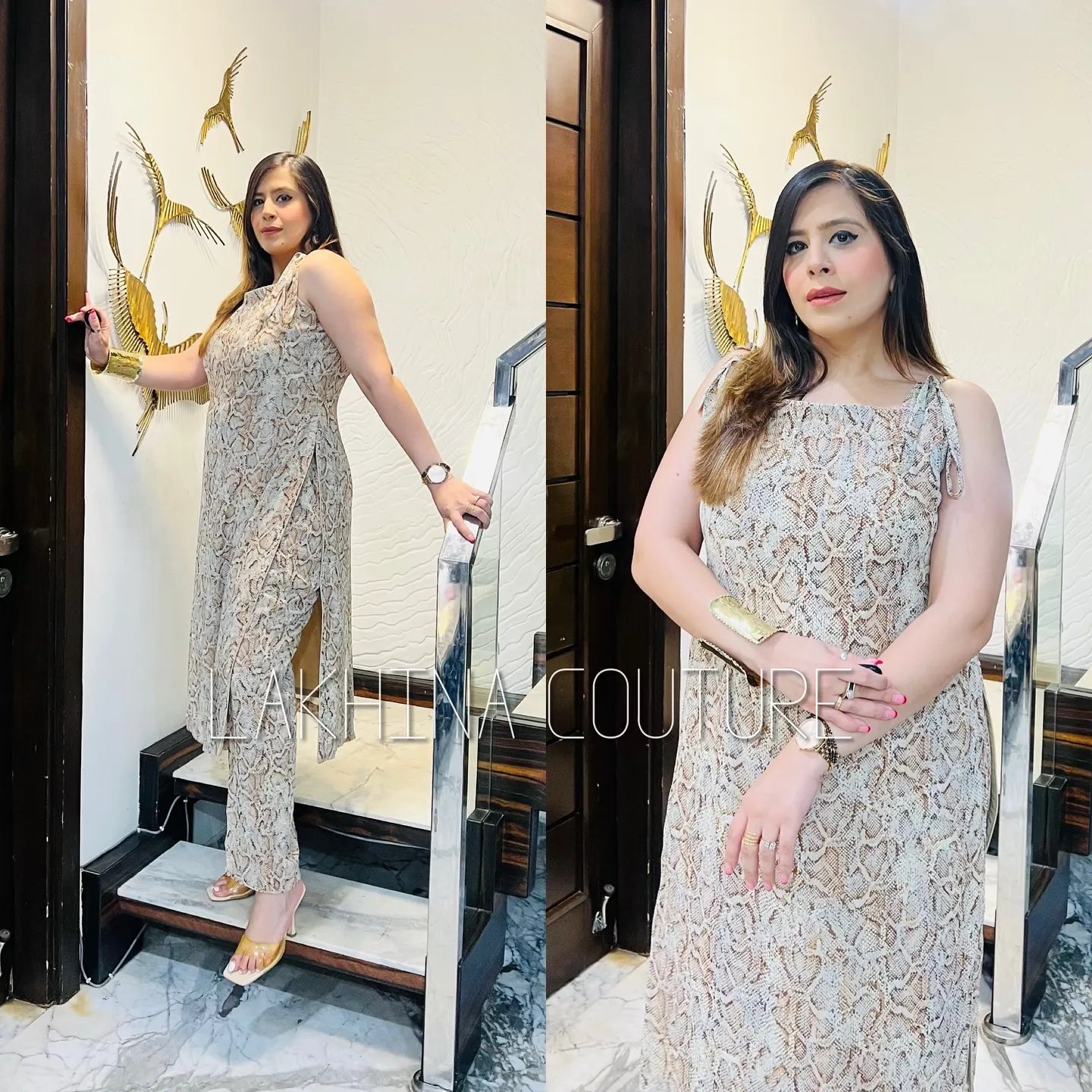 Animal Print Suit | Casual Wear | Lakhina Couture - Look 2