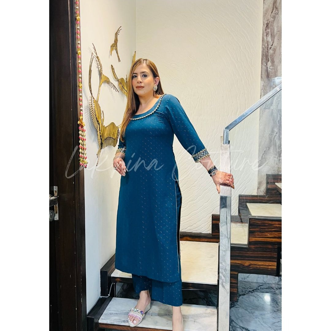 Peacock Jaipuri Cotton Suit